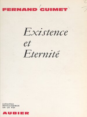 cover image of Existence et éternité